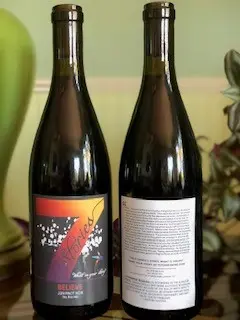 Original 7 Stories Believe bottle photograph showing the authentic label