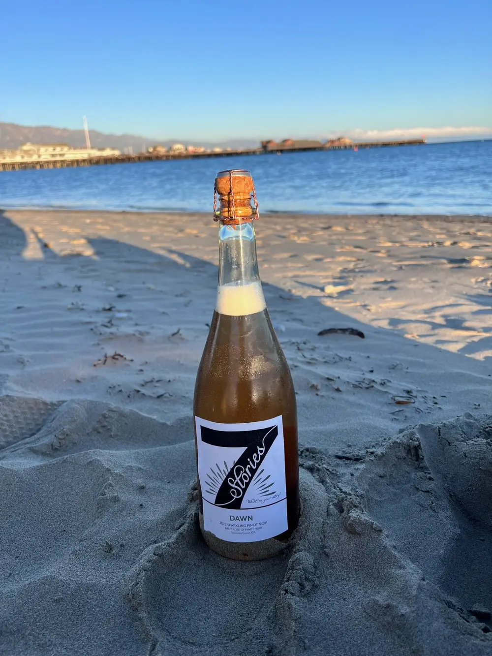 Original 7 Stories Dawn bottle photograph showing the authentic label