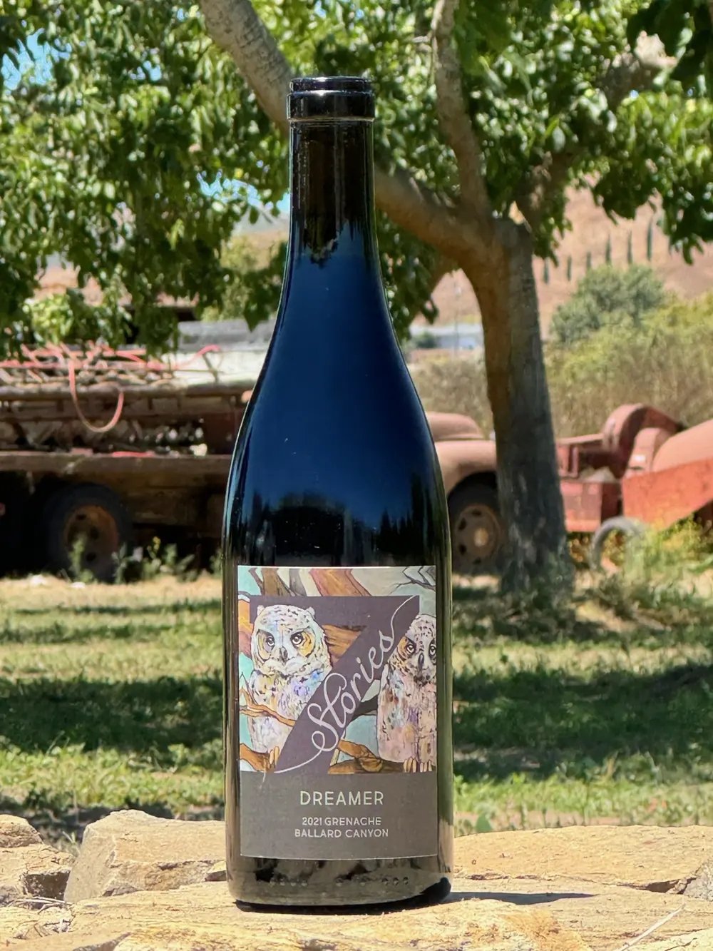 Original 7 Stories Dreamer bottle photograph showing the authentic label