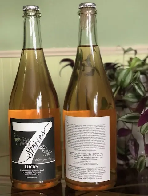 Original 7 Stories Lucky bottle photograph showing the authentic label